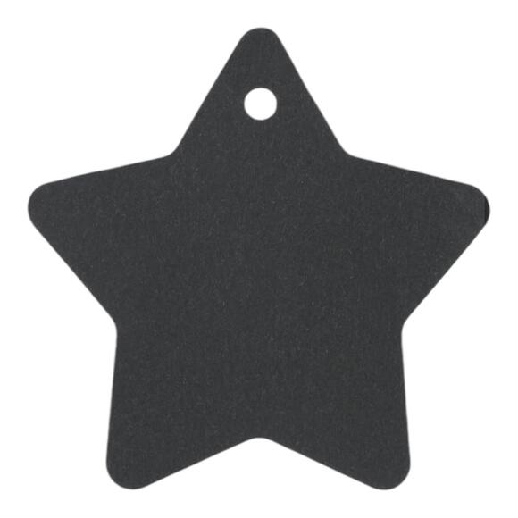 Black Star Gift Tags, Blank Star Shaped Tags,100PCS Kraft Paper Gift Tags - Picture 3 of 6